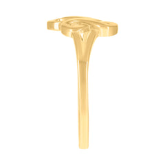 14kt Yellow Gold Womens Infinity Symbol Ring