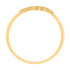 14kt Yellow Gold Womens Double Heart Ring