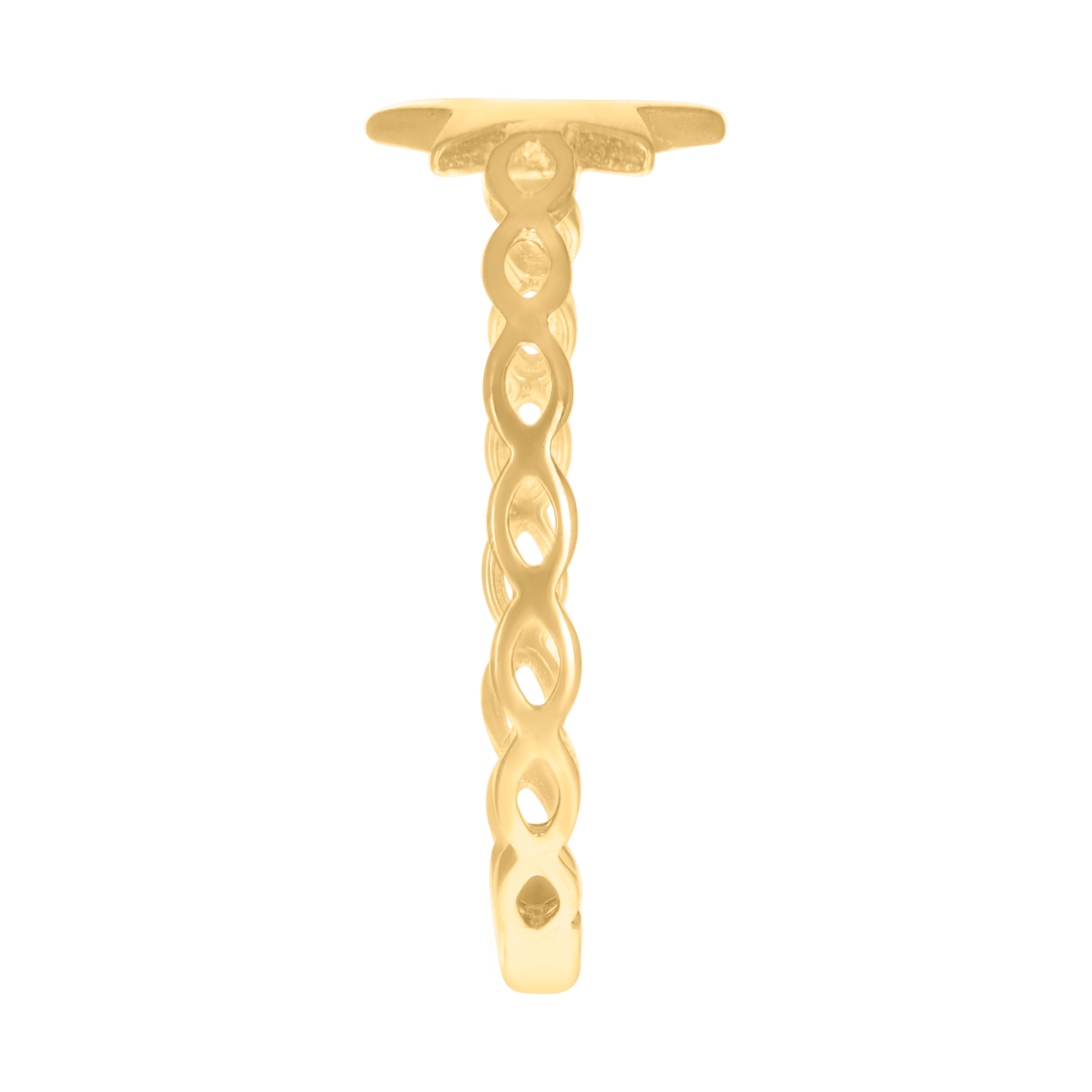 14kt Yellow Gold Womens Star Fashion Ring