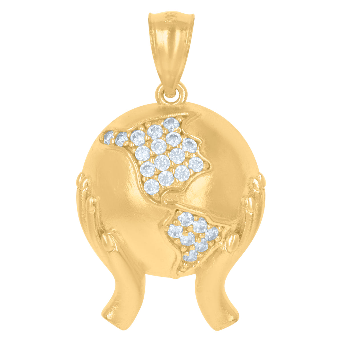 10kt Yellow Gold Mens Princess Cut Cubic-Zirconia Talking Black Lives Matter Charm Pendant