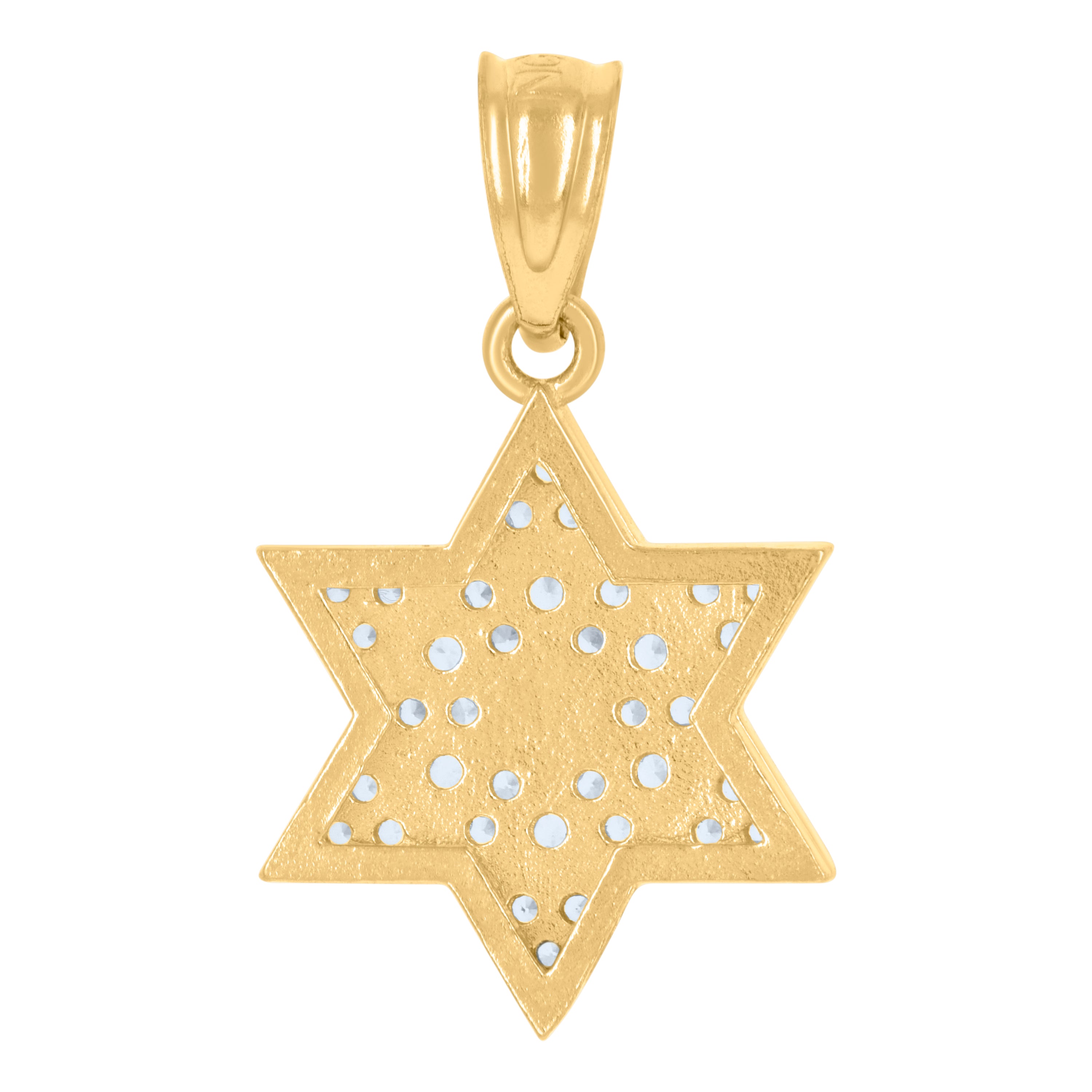 10kt Yellow Gold Cubic-Zirconia Womens Heart Charm Pendant