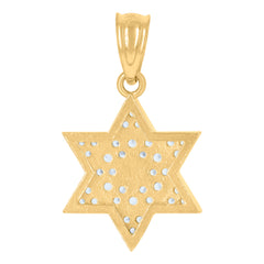 10kt Yellow Gold Cubic-Zirconia Womens Heart Charm Pendant
