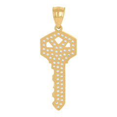 10kt Two-tone Gold Womens Greek Key Fashion Ring