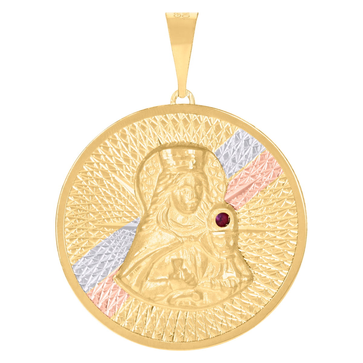 10kt Yellow Gold Mens Praying Hands Religious Charm Pendant