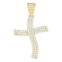 10kt Yellow Gold Mens Praying Hands Symbol Religious Charm Pendant