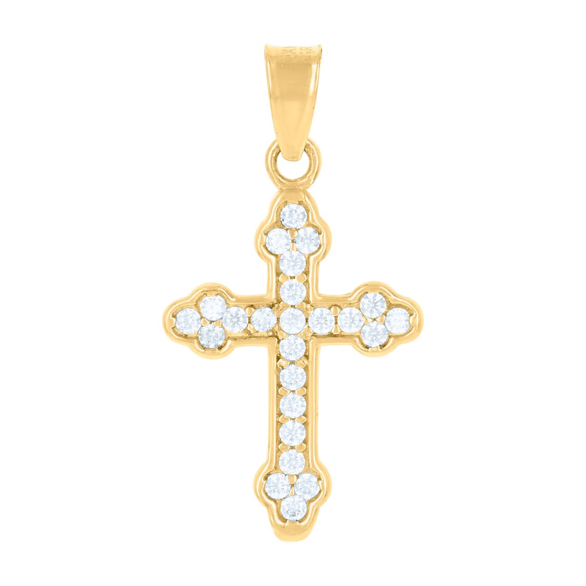 10kt Yellow Gold Baby Cubic-Zirconia Fashion Ring