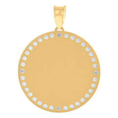 10kt Yellow Gold Mens St. Lazarus Religious Charm Pendant