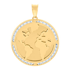 10kt Yellow Gold Mens St. Lazarus Religious Charm Pendant