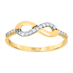 10kt Yellow Gold Unisex Diamond-Cut Initial Letter E Charm Pendant