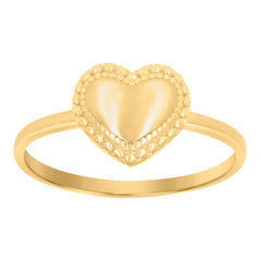 10kt Yellow Gold Unisex Diamond-Cut Initial E Charm Pendant