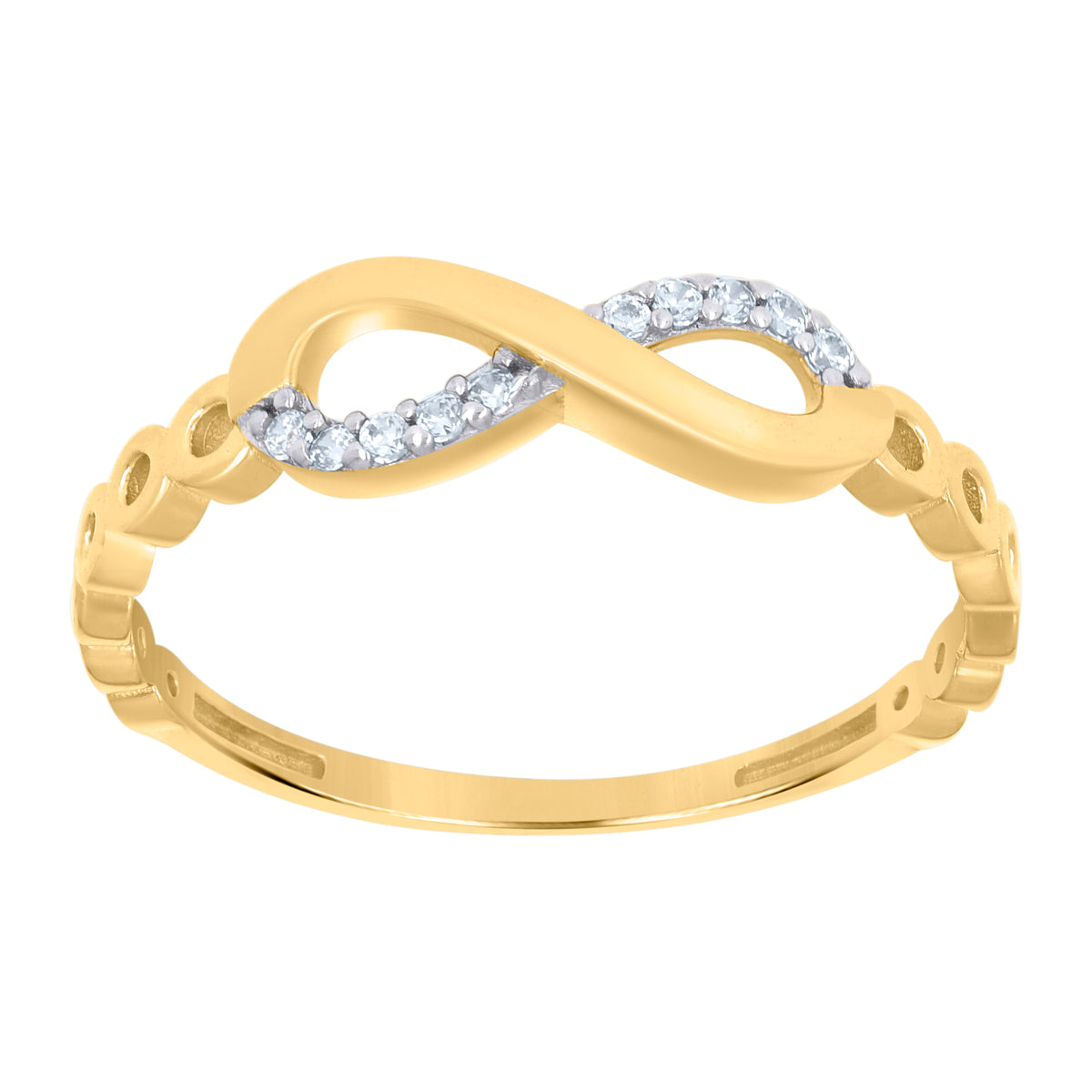 10kt Yellow Gold Unisex Diamond-Cut Initial Letter A Charm Pendant