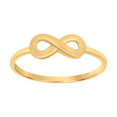 10kt Yellow Gold Womens Love Symbol Infinity Ring