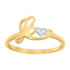 10kt Yellow Gold Unisex Diamond-Cut Initial Letter O Charm Pendant