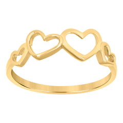 10kt Yellow Gold Unisex Diamond-Cut Initial N Charm Pendant