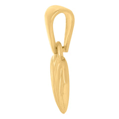 10kt Yellow Gold Womens Fish Animal Charm Pendant