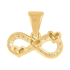 10kt Two-Tone Gold Unisex Textured Cross Religious Charm Pendant