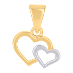 10kt Yellow Gold Unisex Crown I Alphabet Initial Charm Pendant