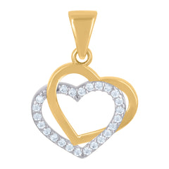 10kt Yellow Gold Unisex Cubic-Zirconia Dollar Sign Currency Charm Pendant