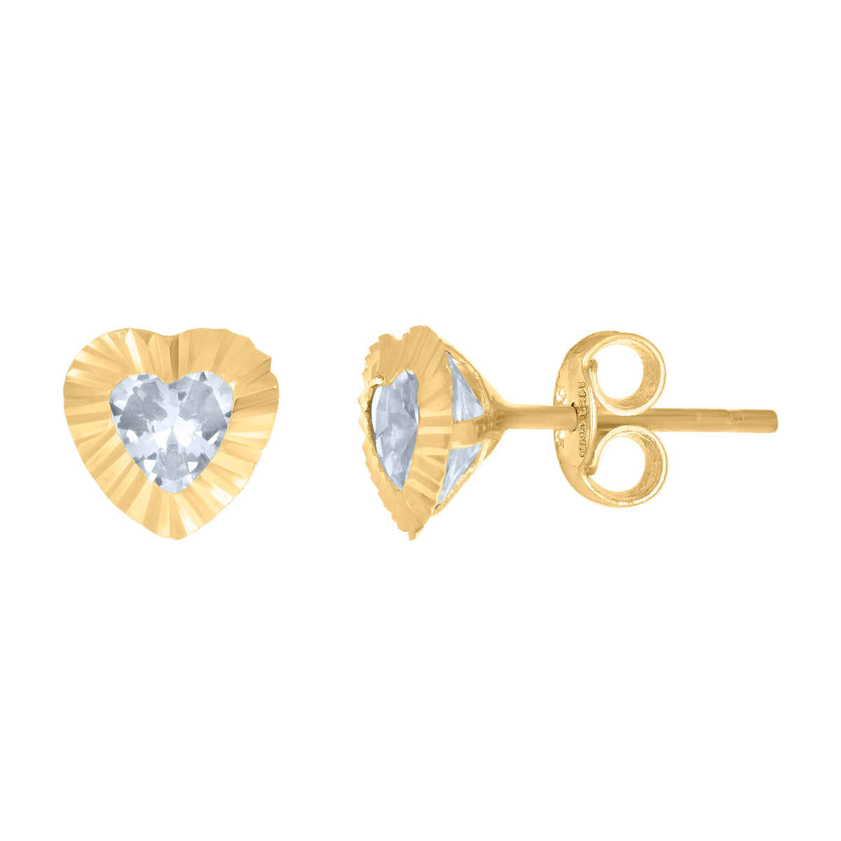 10Kt Yellow Gold Unisex Diamond-Cut Floral Initial Letter Alphabet L Charm Pendant