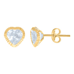 10Kt Yellow Gold Unisex Diamond-Cut Floral Initial Letter Alphabet P Charm Pendant