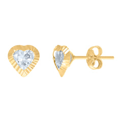 10Kt Yellow Gold Unisex Diamond-Cut Floral Initial Letter Alphabet N Charm Pendant