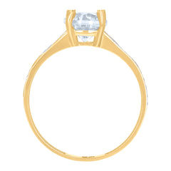 10kt Yellow Gold Unisex Diamond-cut Nugget Fashion Ring S8