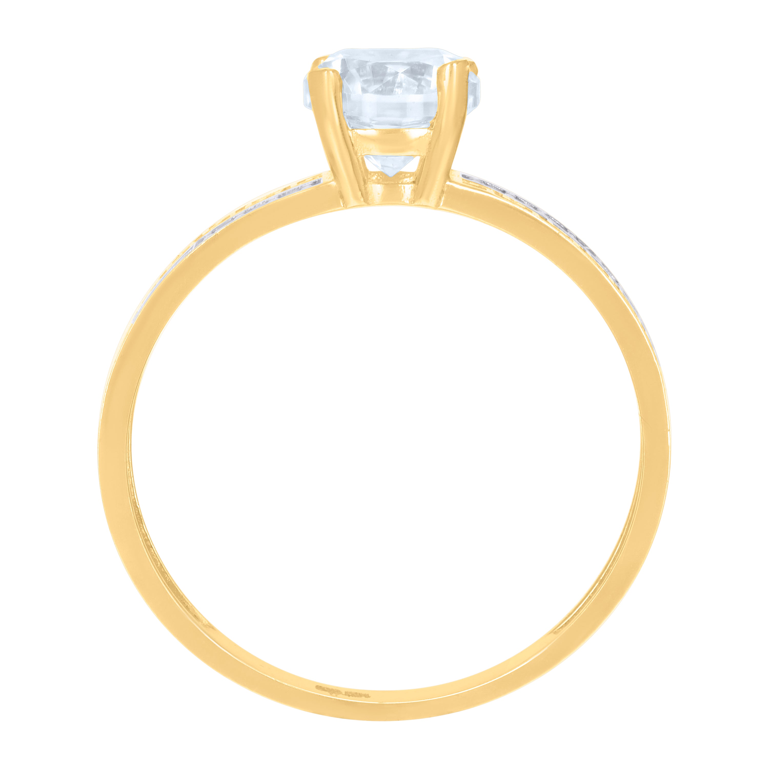 10kt Tri-Color Gold Womens Cubic-Zirconia Trio Ring Set