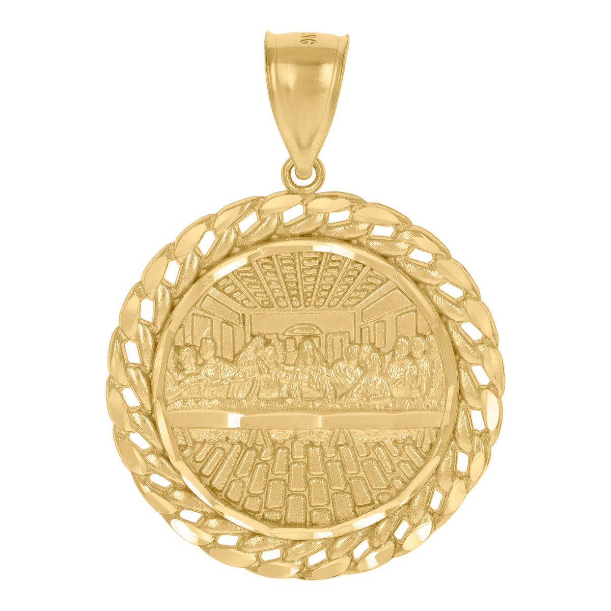 10kt Yellow Gold Mens Trap House Fashion Charm Pendant