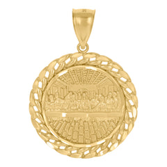 10kt Yellow Gold Mens Trap House Fashion Charm Pendant