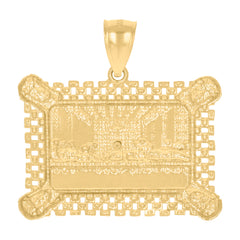 10kt Yellow Gold Mens Thug Life Talking Fashion Charm Pendant