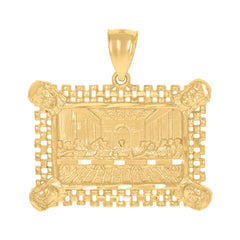 10kt Yellow Gold Mens Thug Life Talking Fashion Charm Pendant
