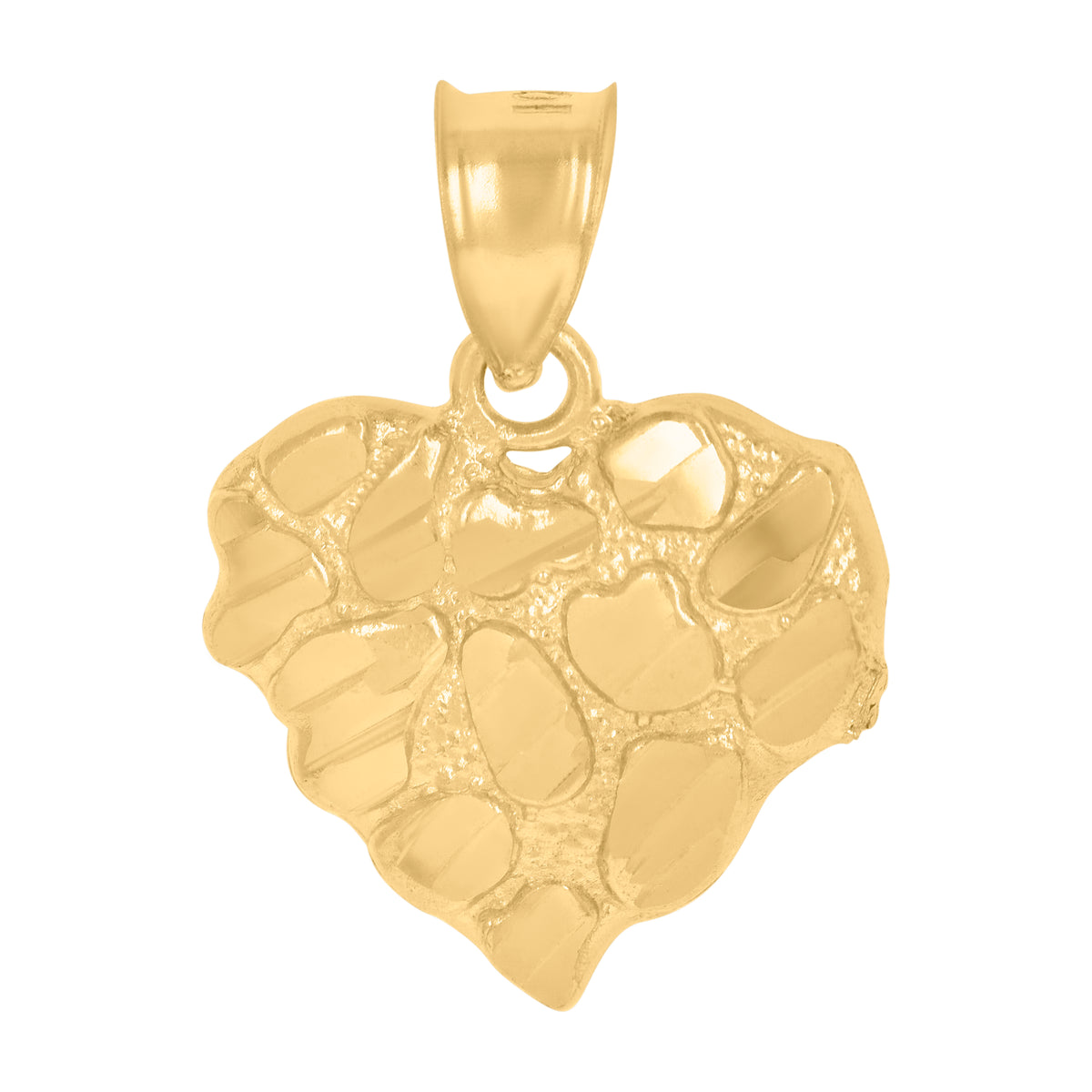 10kt Yellow Gold Unisex Cubic-Zirconia Cross Religious Charm Pendant