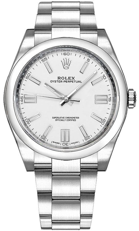 Rolex Oyster Perpetual 36mm White Dial Oyster Stainless Steel Watch 116000