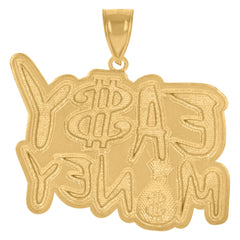 10kt Yellow Gold Mens Zodiac Sign Leo Lion Charm Pendant