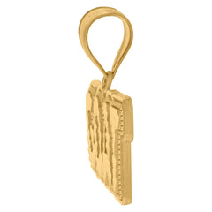 10kt Yellow Gold Mens Zodiac Sign Leo Lion Charm Pendant