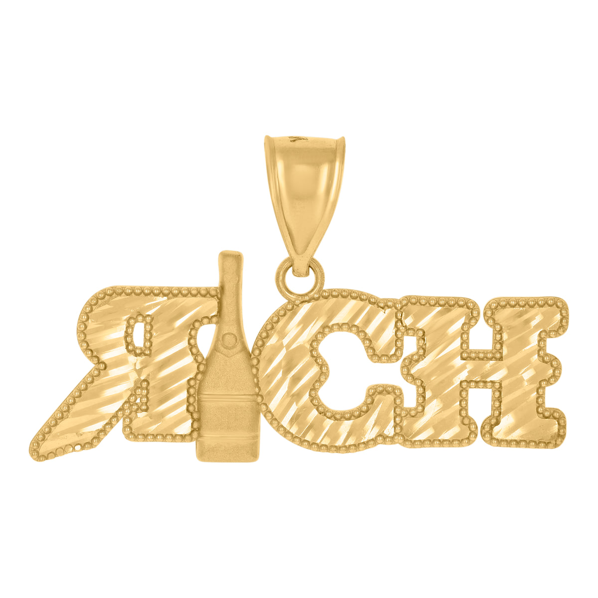 10kt Yellow Gold Textured Jesus Face Religious Charm Pendant