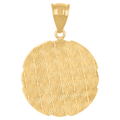 14kt Two-tone Gold Mens Last Supper Religious Charm Pendant