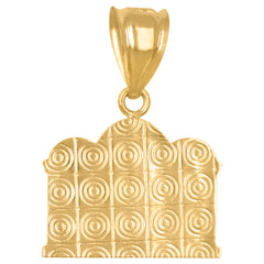 14kt Two-tone Gold Mens Last Supper Religious Charm Pendant
