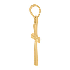 10kt Two-tone Gold Womens Cubic-Zirconia Love Symbol Infinity Charm Pendant