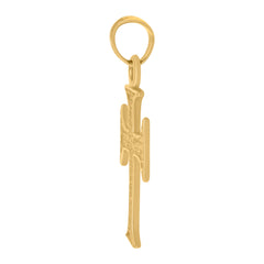 10kt Two-tone Gold Womens Cubic-Zirconia Heart Charm Pendant