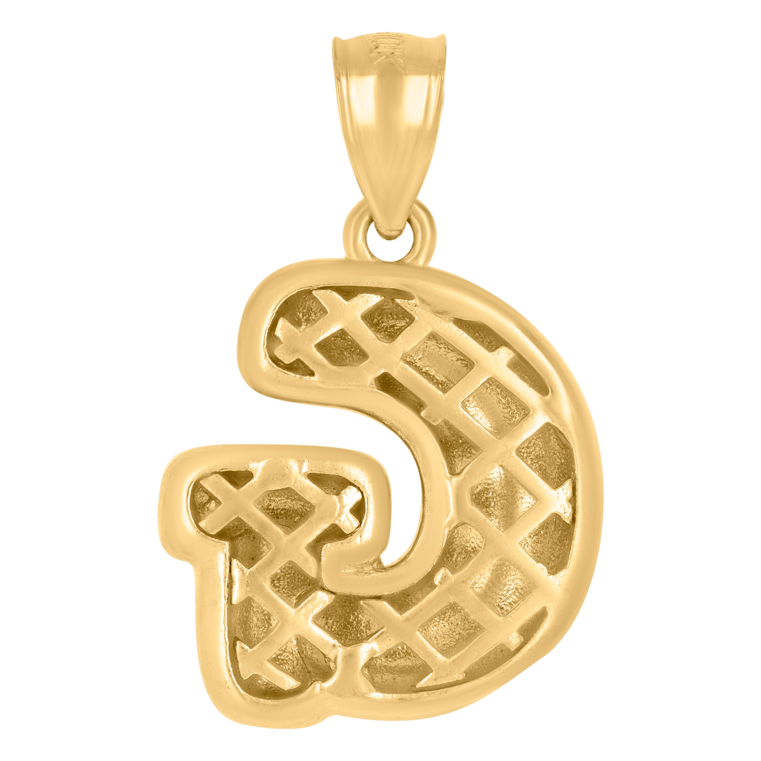10kt Yellow Gold Mens Women Cubic Zirconia Cross Religious Charm Pendant