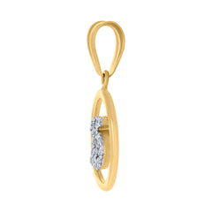10kt Yellow Gold Unisex Cubic-Zirconia Star Of David Symbol Religious Charm Pendant