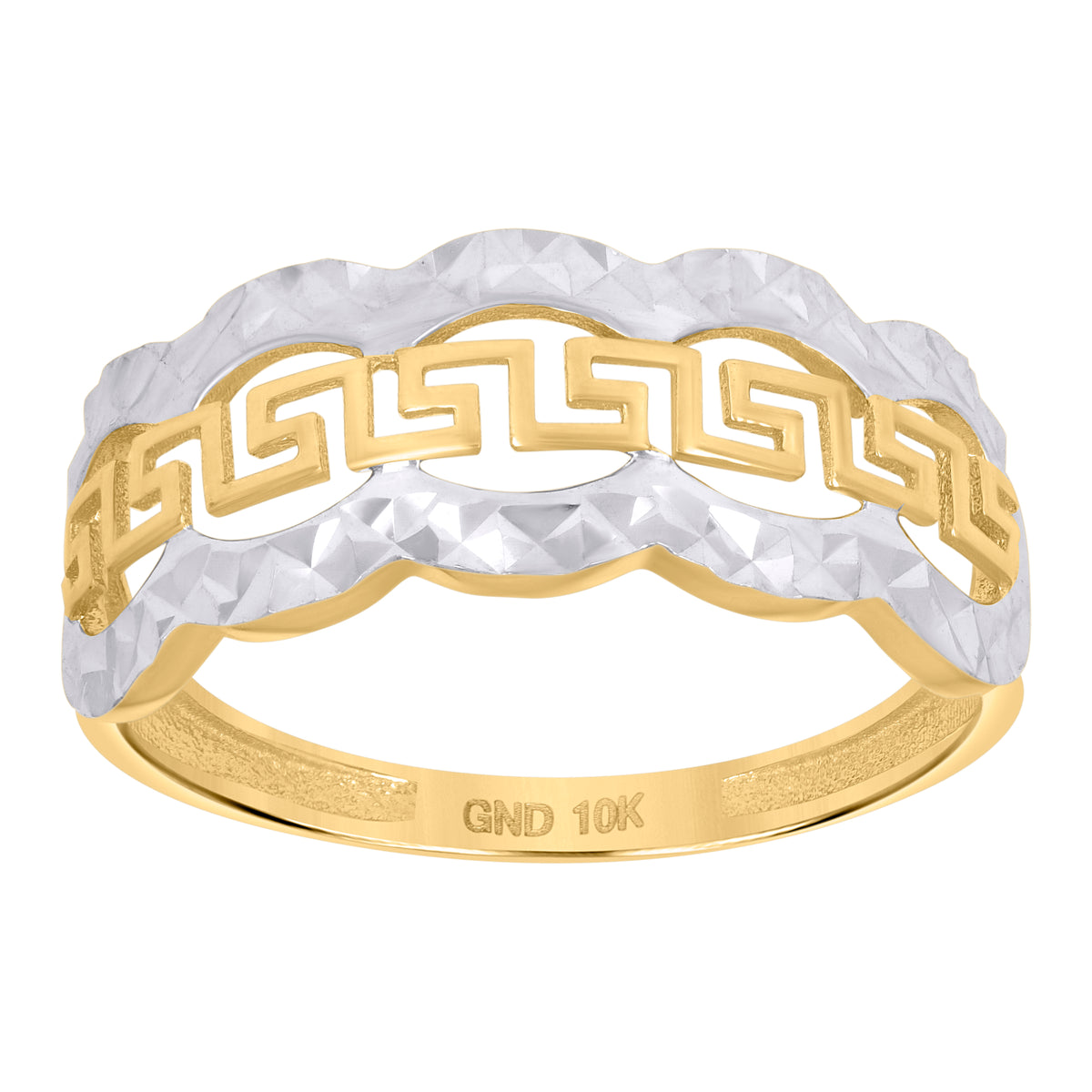 10kt Two-Tone Gold Womens Baguette Cubic-Zirconia Textured Twisted Hoops Huggies Earrings