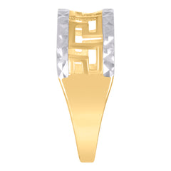 10kt Two-Tone Gold Womens Baguette Cubic-Zirconia Textured Twisted Hoops Huggies Earrings