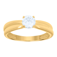 14kt Yellow Gold Womens Cubic-Zirconia Duo Bridal Ring Set