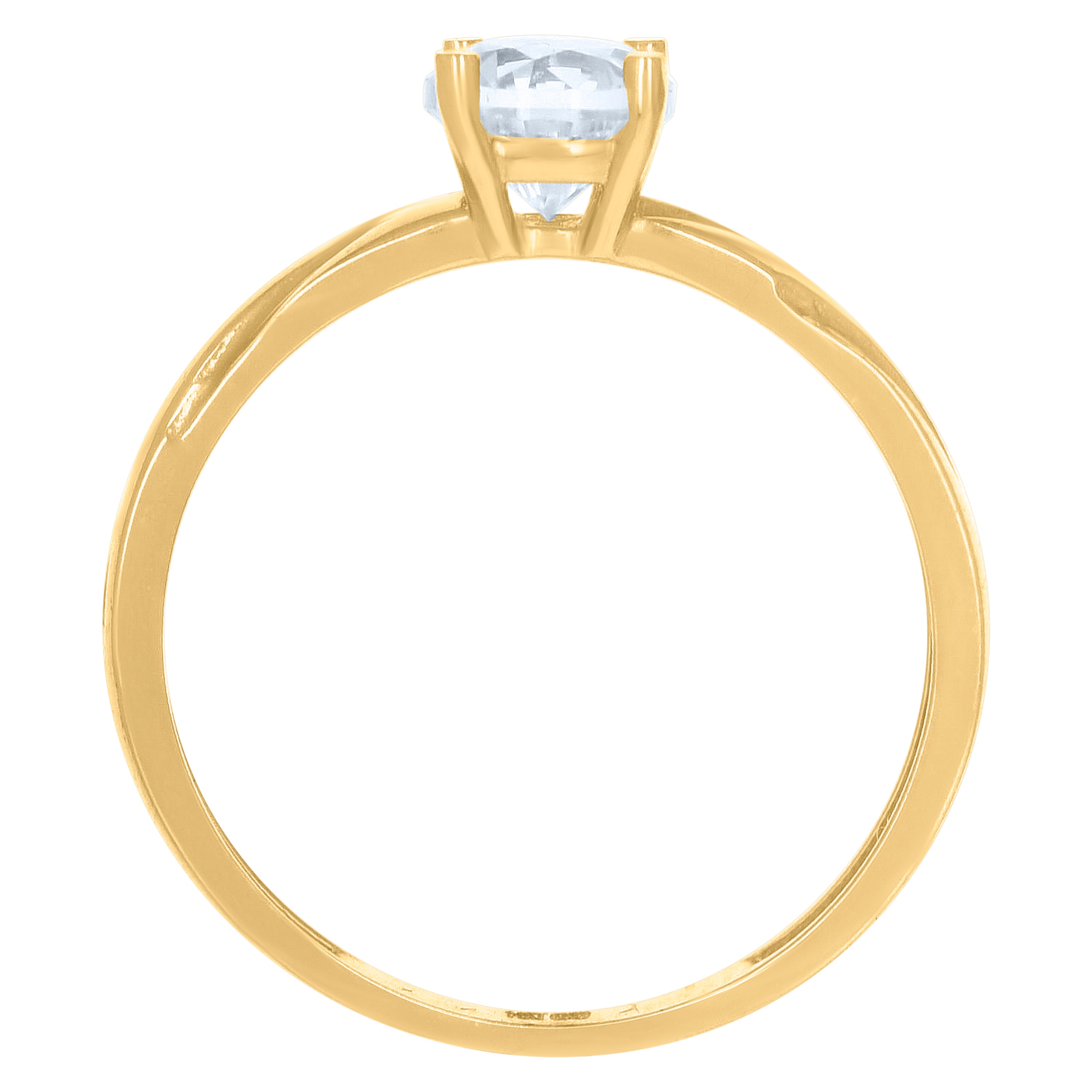 14kt Two-tone Gold His & Hers Cubic-Zirconia Trio Ring Set Ring