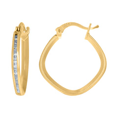 10kt Yellow Gold Unisex Textured Initial Letter F Charm Pendant
