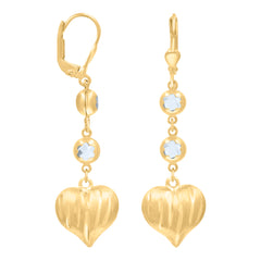 10kt Yellow Gold Womens Black White Cubic-Zirconia Teddy Bear Fashion Stud Earrings