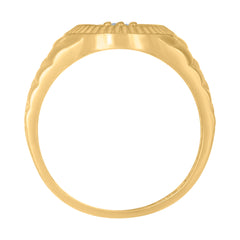 10kt Two-tone Gold Womens Cubic-Zirconia Bridal Engagement Ring