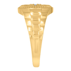 10kt Two-tone Gold Womens Cubic-Zirconia Bridal Engagement Ring